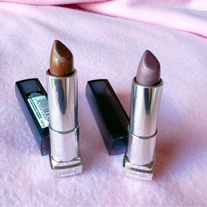 Lot of 2 Maybelline Color Sensational Metallic Lipsticks 970 & 978